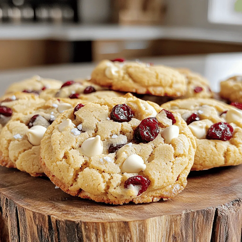 White Chocolate Cranberry Cookies Delightful Treat