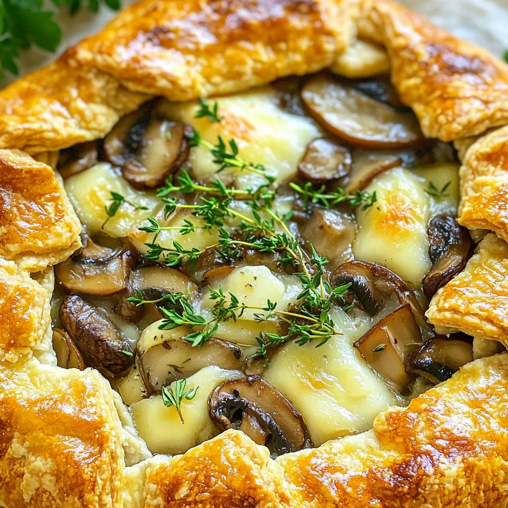 Mushroom Gruyere Galette Savory and Simple Delight