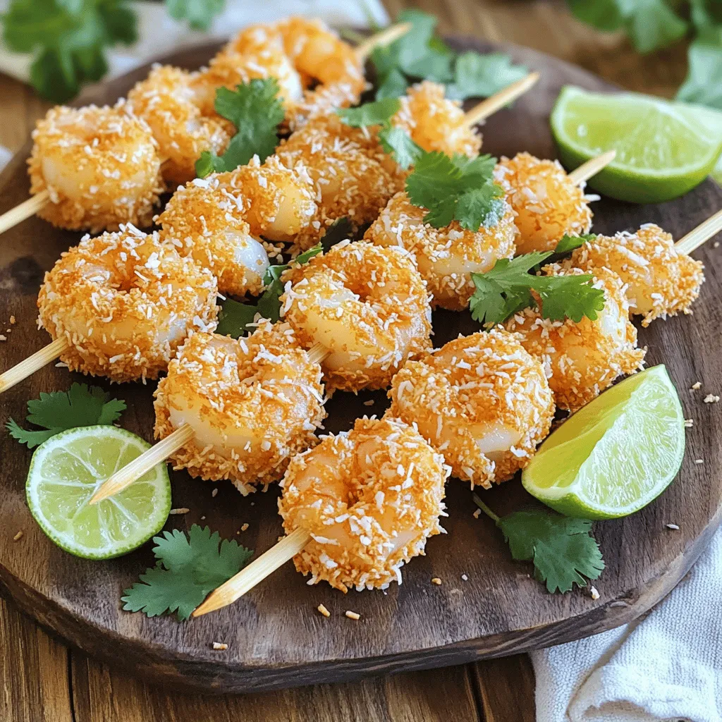 Tropical Coconut Shrimp Skewers Irresistible and Easy