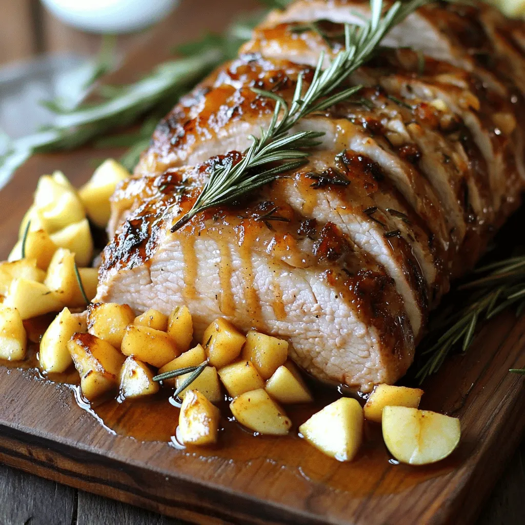 Rosemary Roasted Pork with Maple Apple Sauce Delight