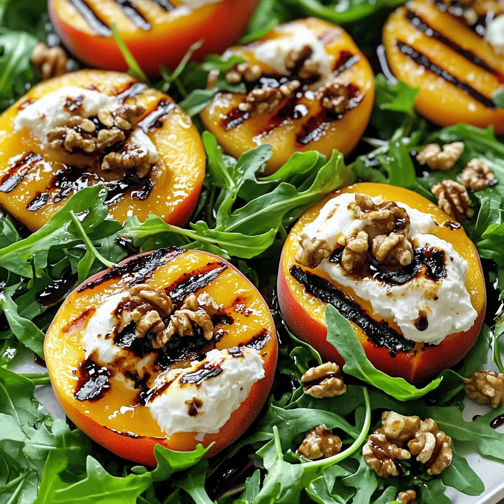 Grilled Peach and Burrata Salad Fresh and Flavorful Meal