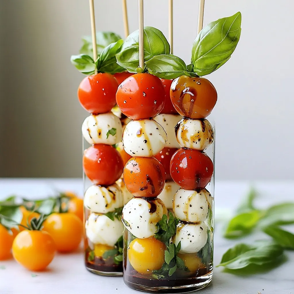 Easy Caprese Skewers Fresh and Tasty Appetizer