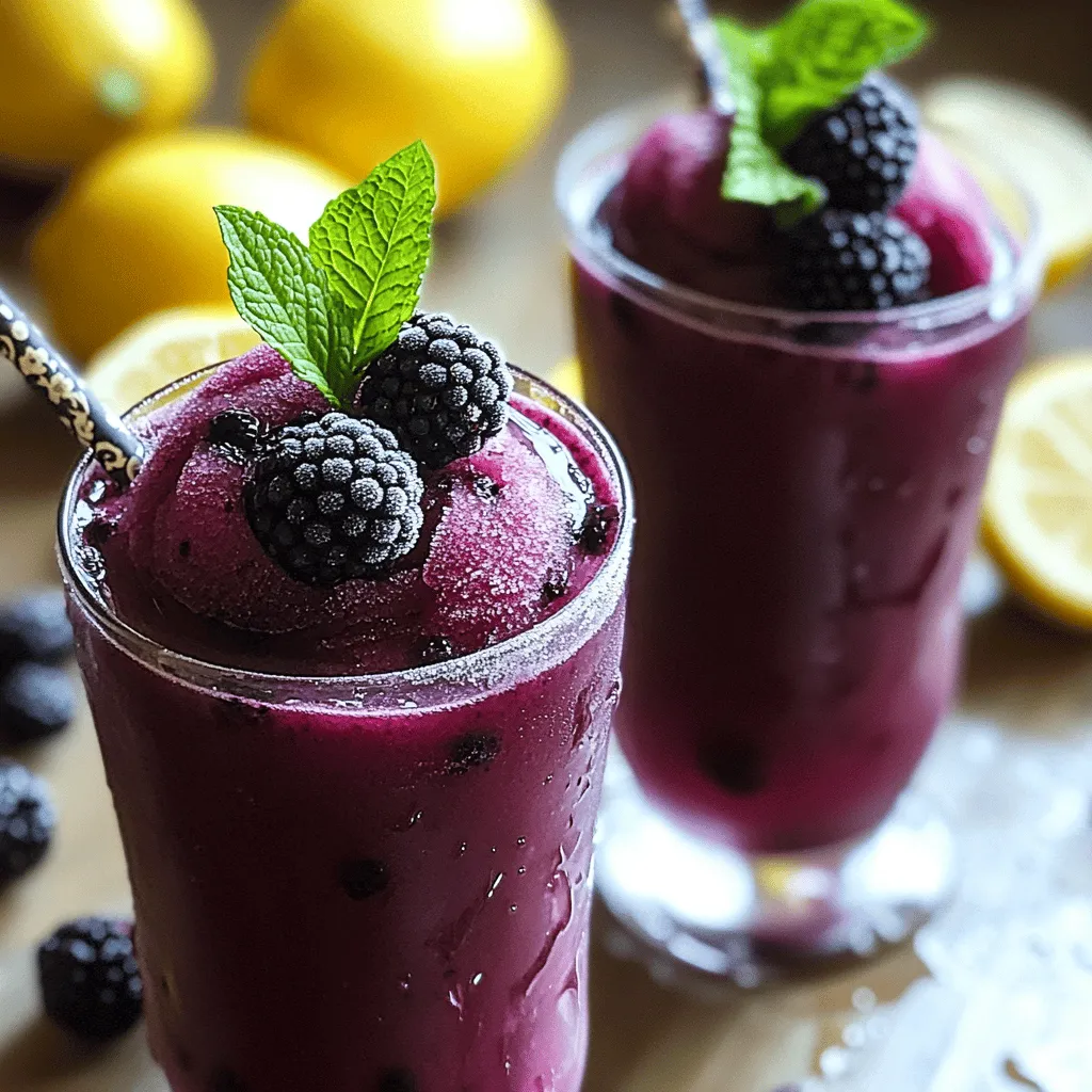Invigorating Blackberry Lemonade Slush Recipe Today