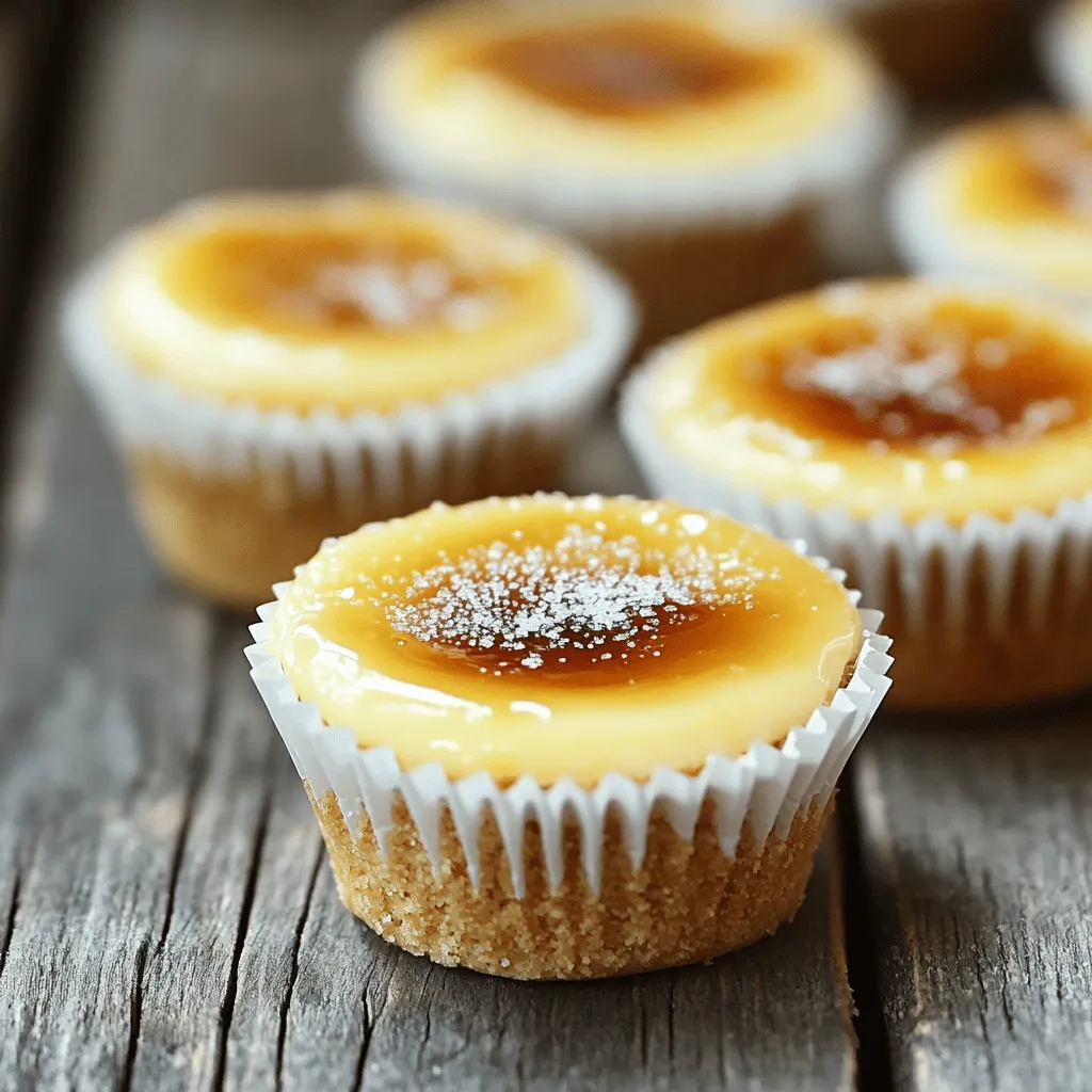 To create these delightful mini cheesecakes, you will need a few key ingredients. Here is what you