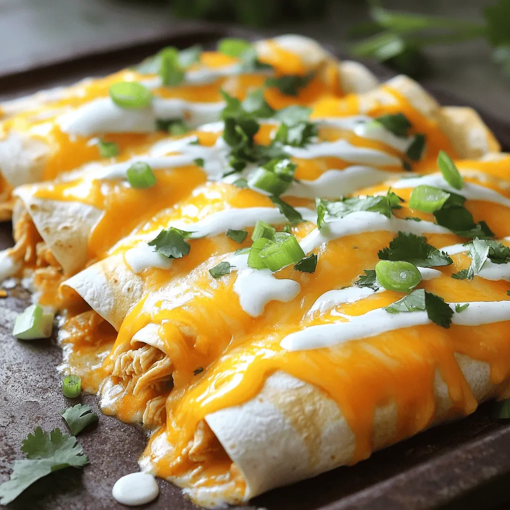 Buffalo Chicken Enchiladas Flavorful and Easy Recipe