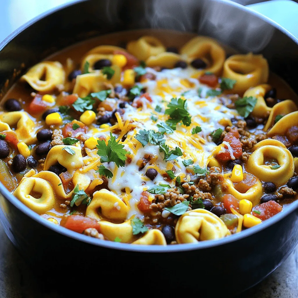 Taco Tortellini Flavorful One-Pot Pasta Delight
