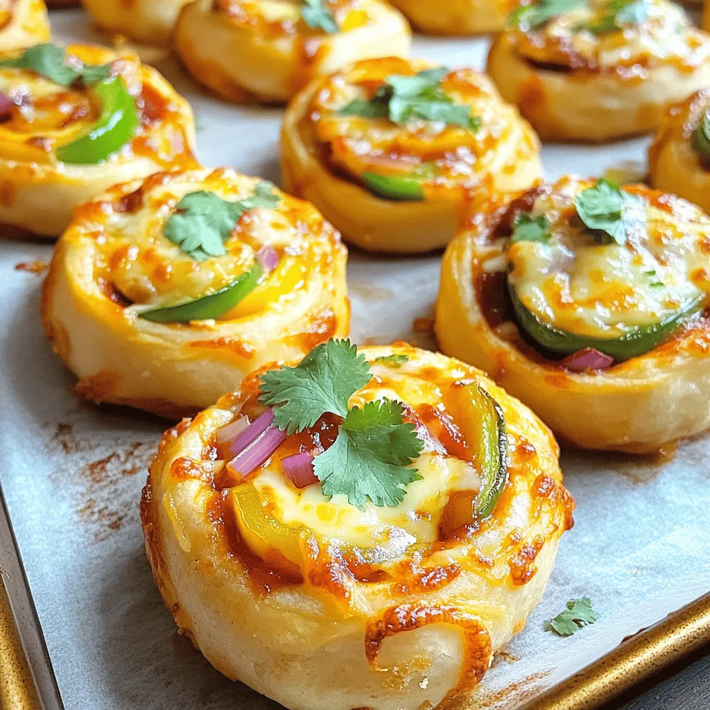 BBQ Chicken Pizza Rolls Savory and Quick Snack
