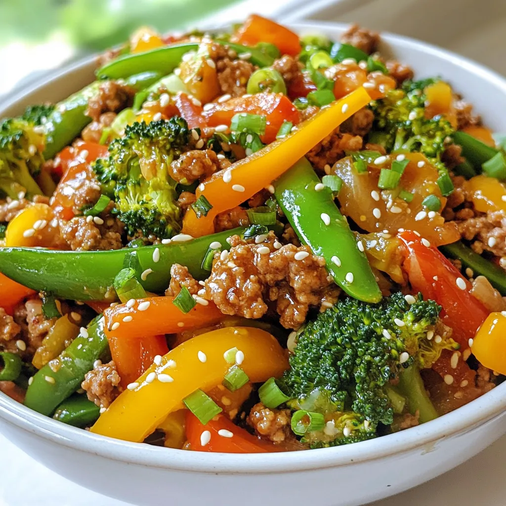 Ground Turkey Teriyaki Stir Fry Quick and Tasty Meal