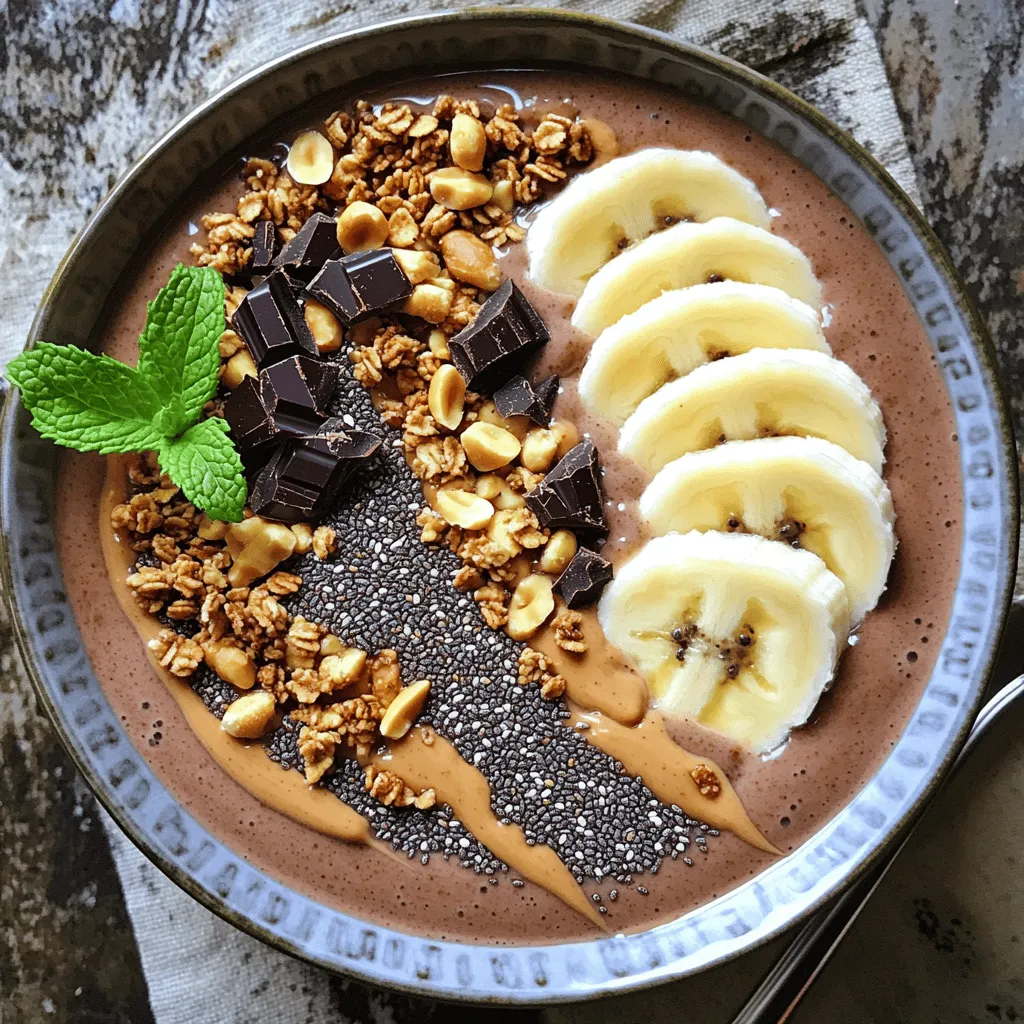 Chocolate Peanut Butter Smoothie Bowl Simple Delight