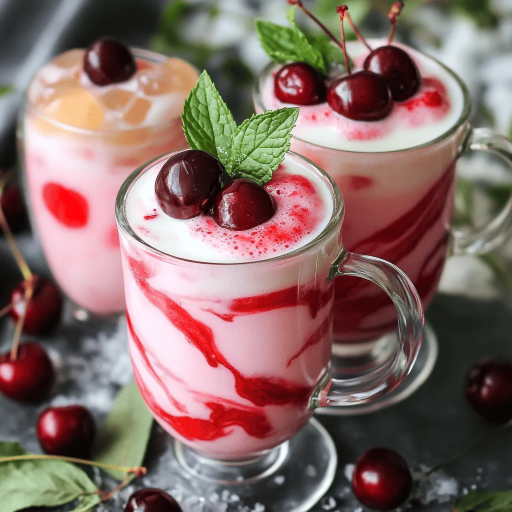To make Cherry Earl Grey Milk Tea, you need a few key ingredients. The main player is Earl Grey tea, known for its rich bergamot flavor. This tea gives the drink a unique taste. You will also need fresh or frozen cherries. Cherries add a sweet and fruity twist that brightens the tea.