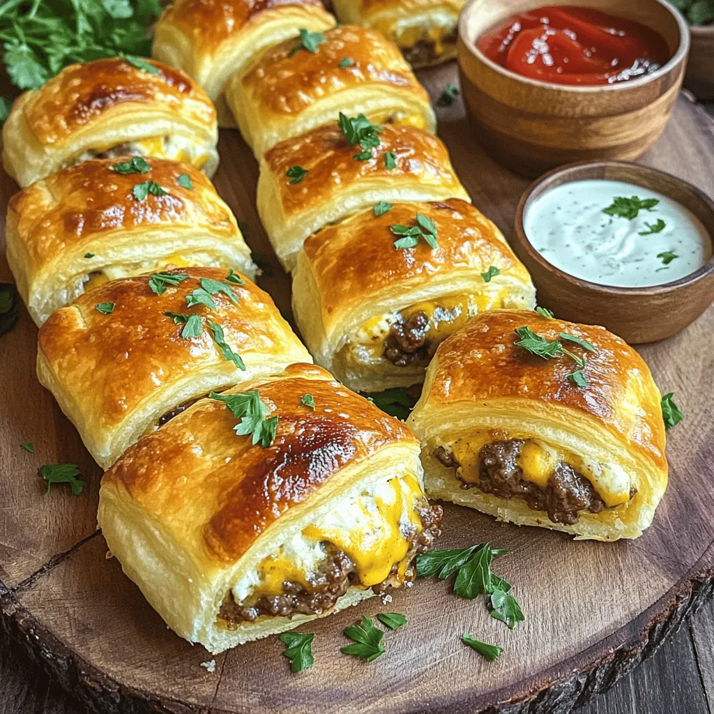 Easy Garlic Parmesan Cheeseburger Bombs Fast and Tasty