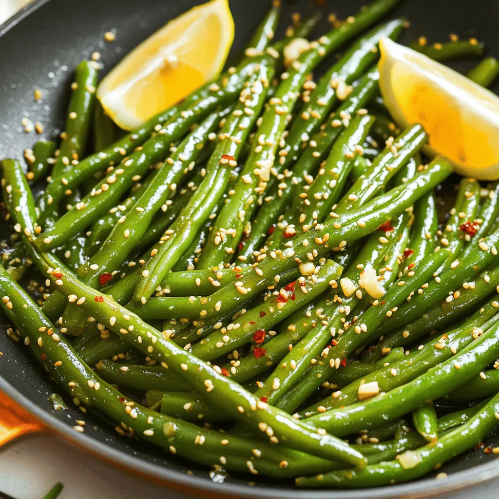 Crispy Garlic Green Beans Flavorful Side Dish Delight