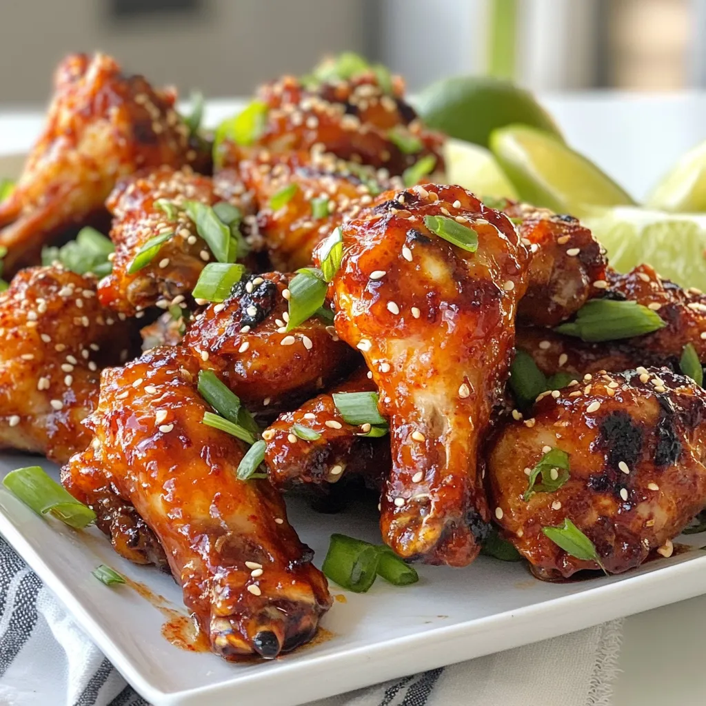 Spicy Korean Chicken Wings Crispy and Flavorful Dish