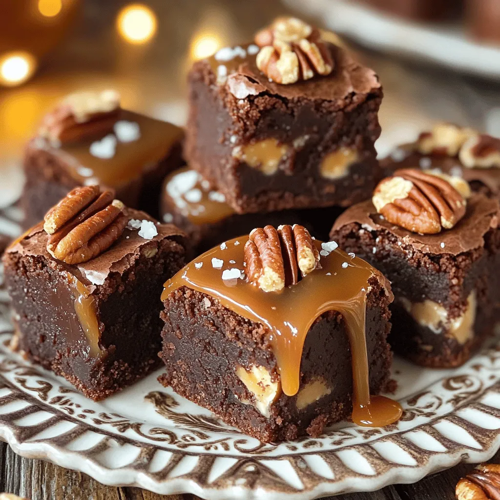 Caramel Pecan Brownie Bites Irresistible Dessert Treat