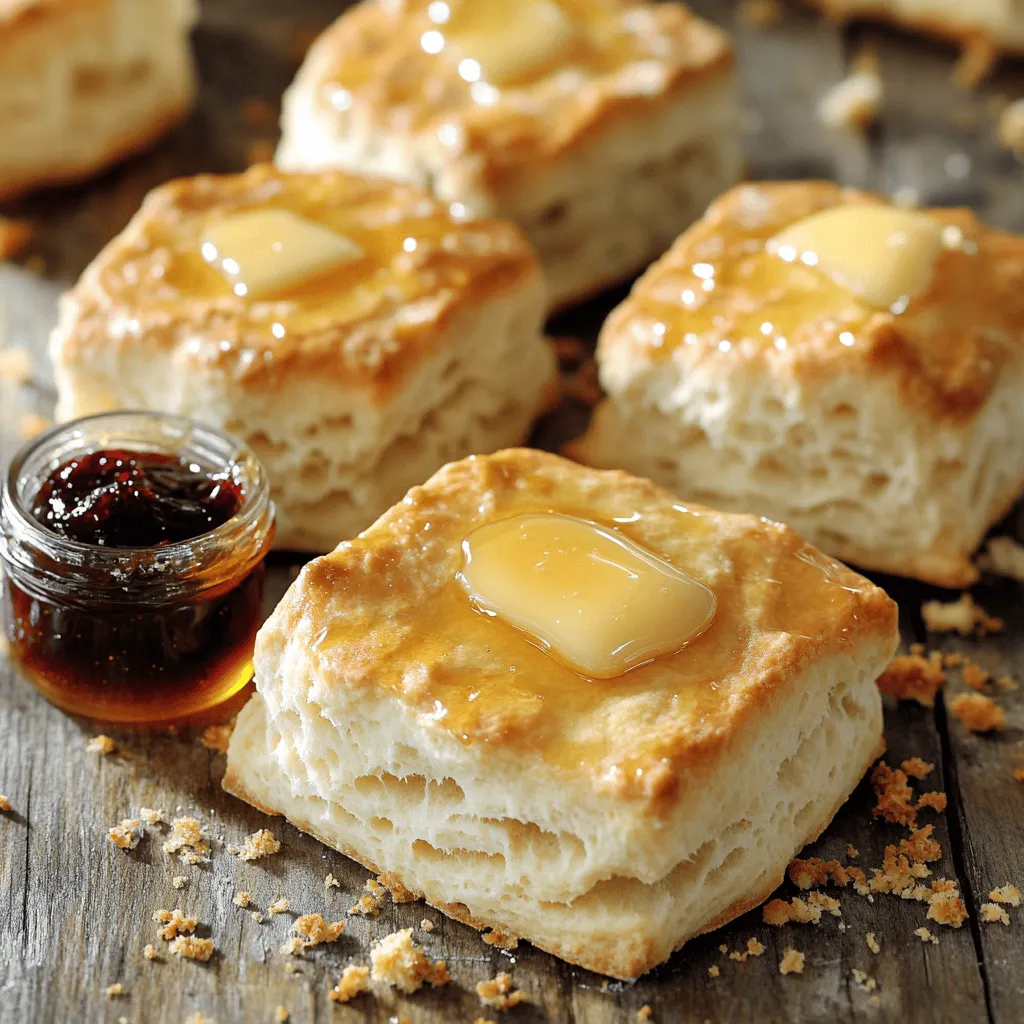 To make fluffy cathead biscuits, you