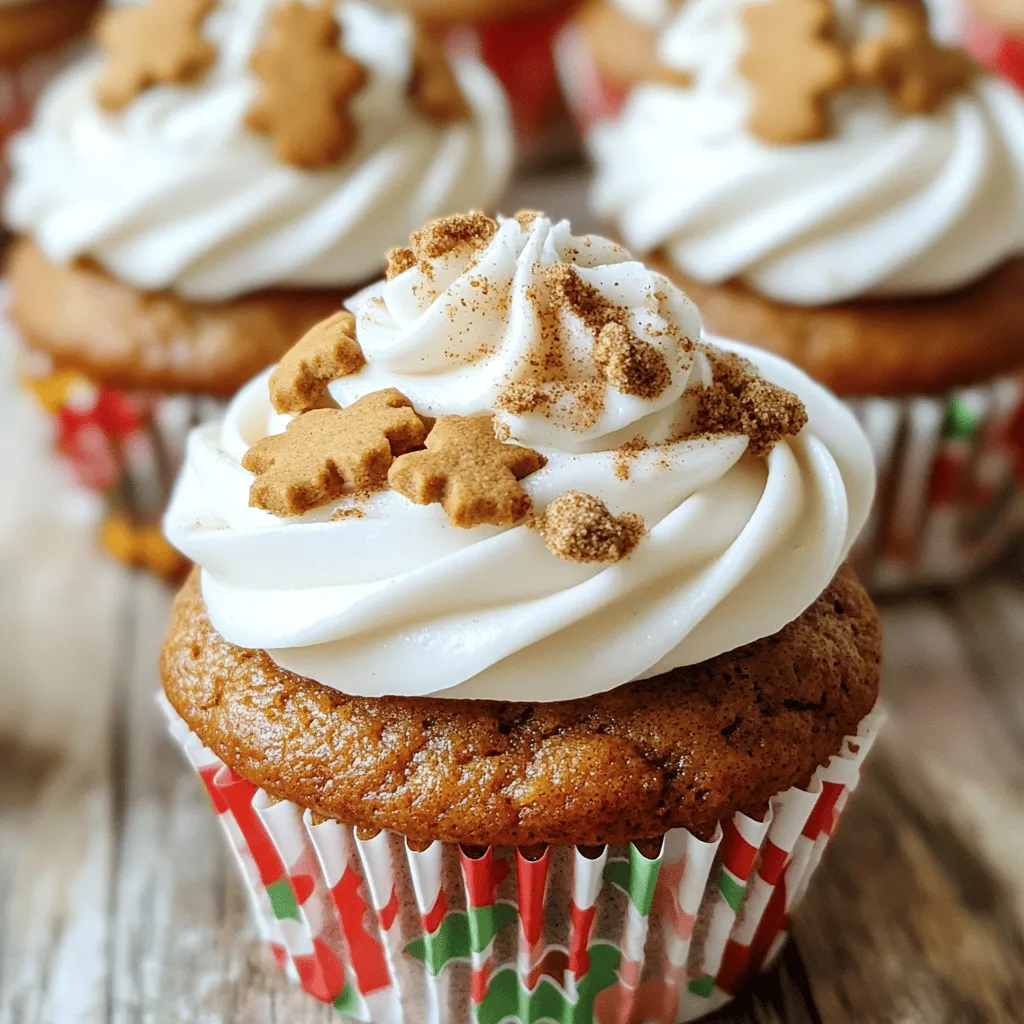 Gingerbread Latte Cupcakes Delightful Holiday Treat