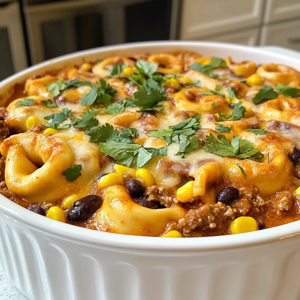 Beef Enchilada Tortellini Bake Flavorful Dinner Idea