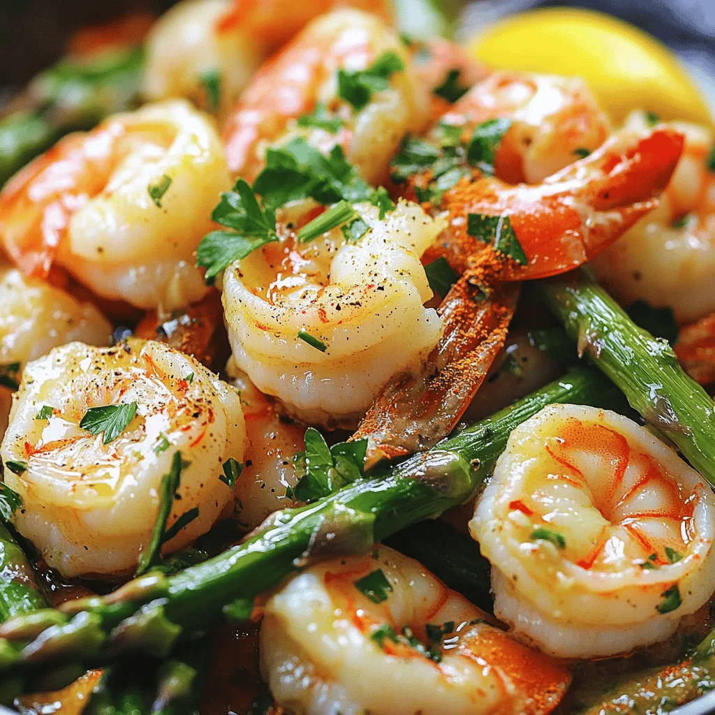 Garlic Butter Shrimp and Asparagus Simple Delight