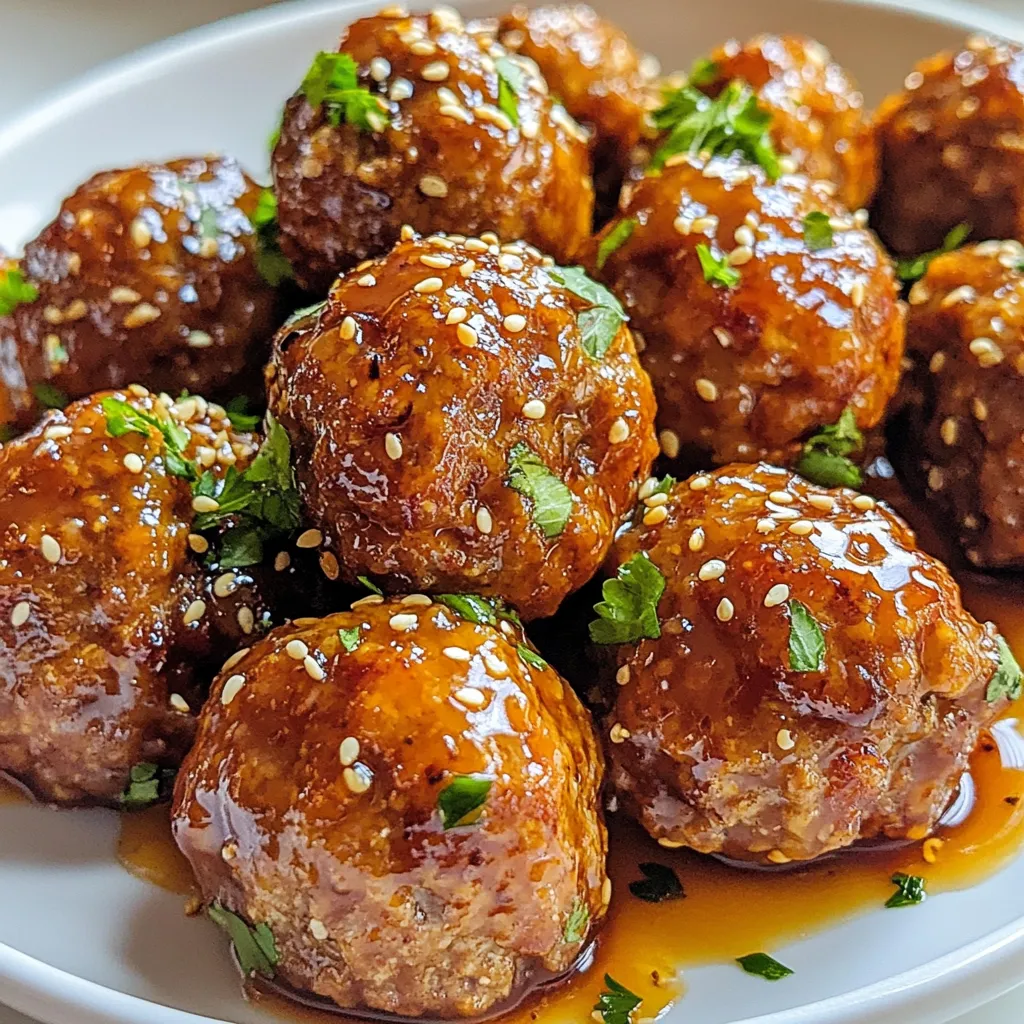 Honey Garlic Glazed Meatballs Delightful and Simple Dish