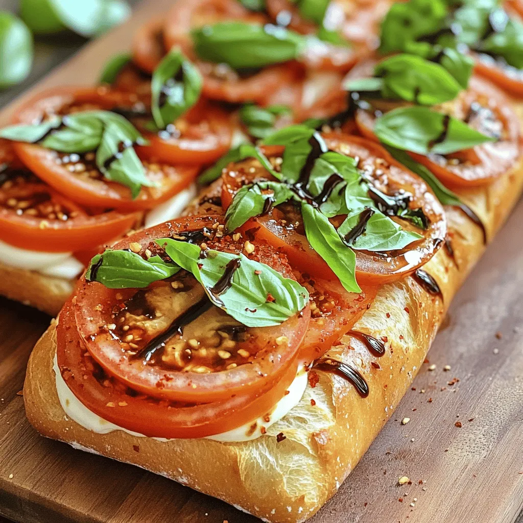 Irresistible Spicy Caprese Baguettes Easy Recipe