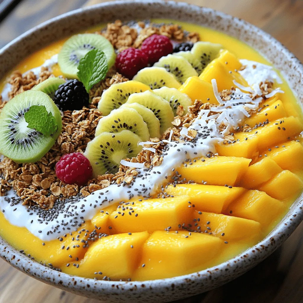 Tropical Mango Smoothie Bowl Delightful and Nutritious