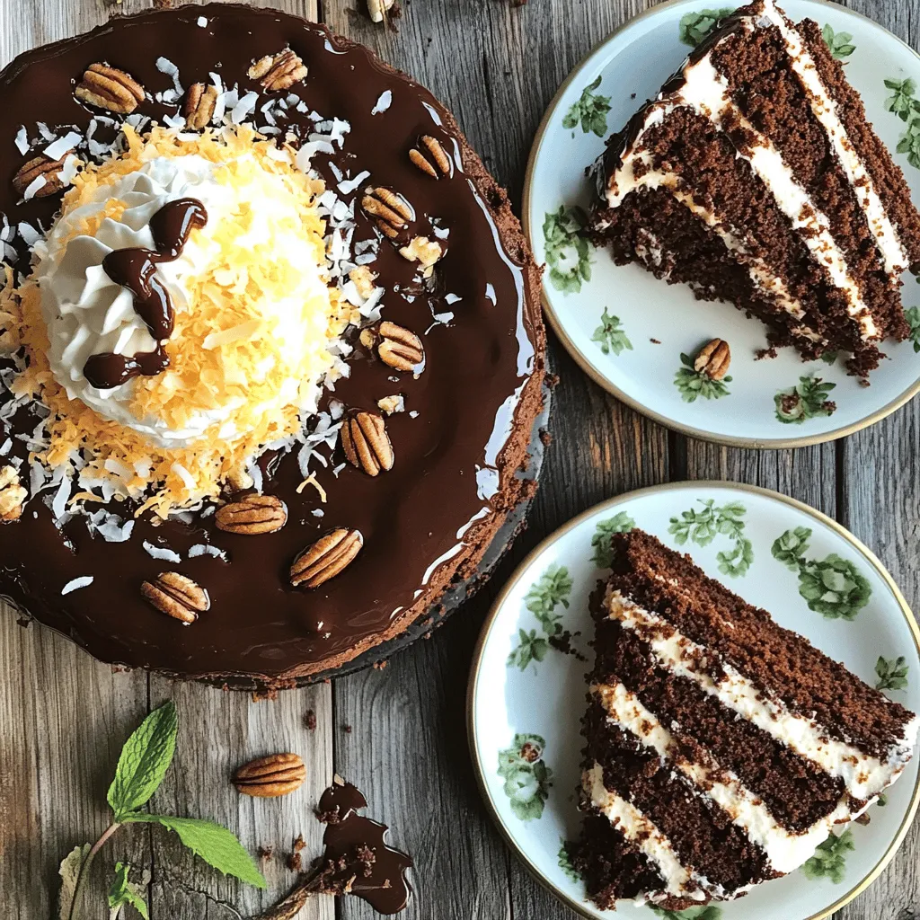 German Chocolate Poke Cake Delightful Dessert Recipe