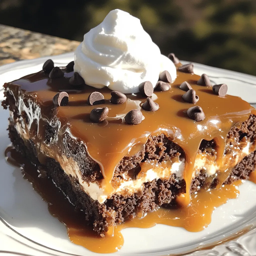 Chocolate Caramel Dump Cake Simple Delightful Treats