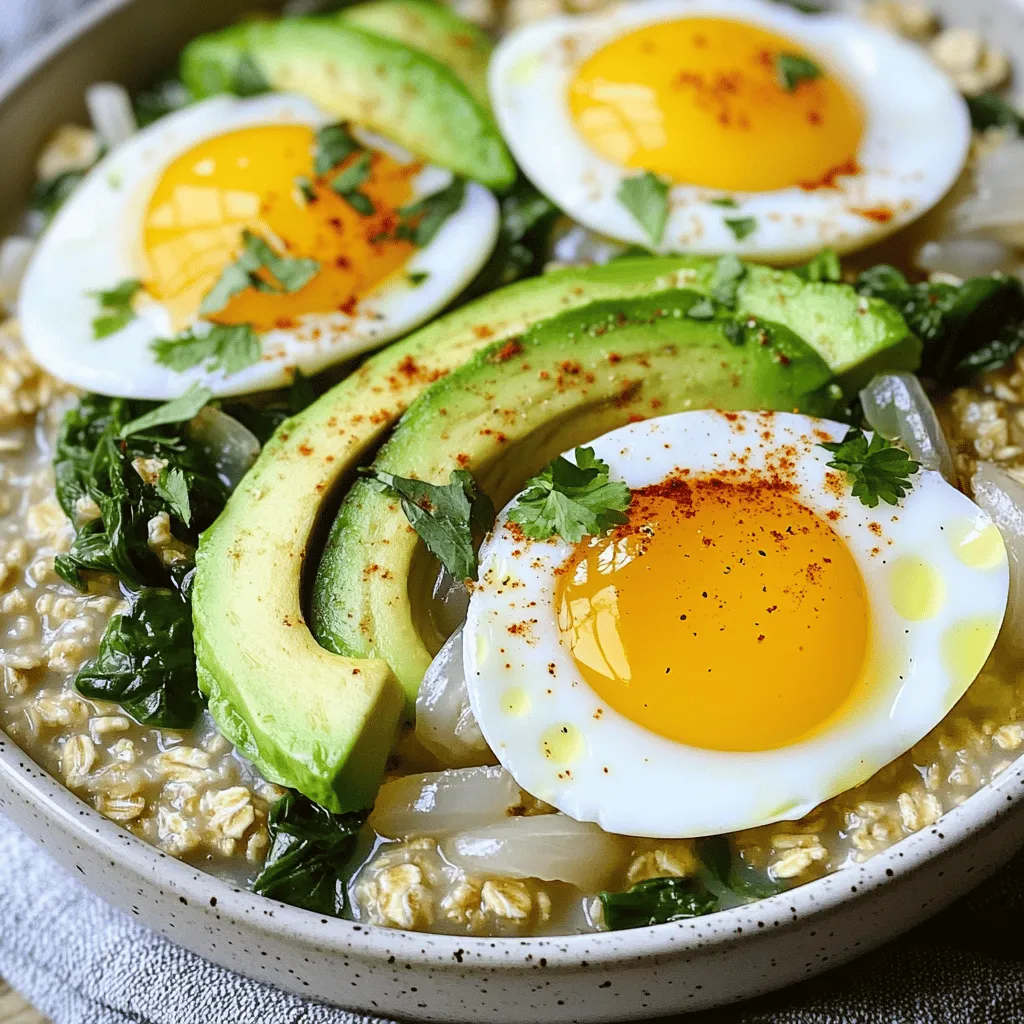 Savory Oatmeal with Egg Comforting and Nutritious Meal