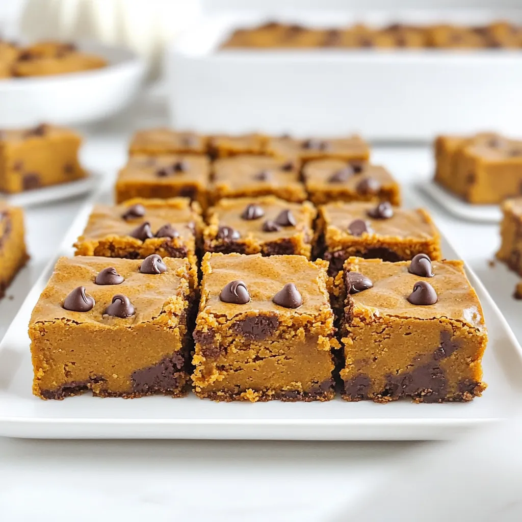 Brown Butter Pumpkin Chocolate Chip Blondies Recipe