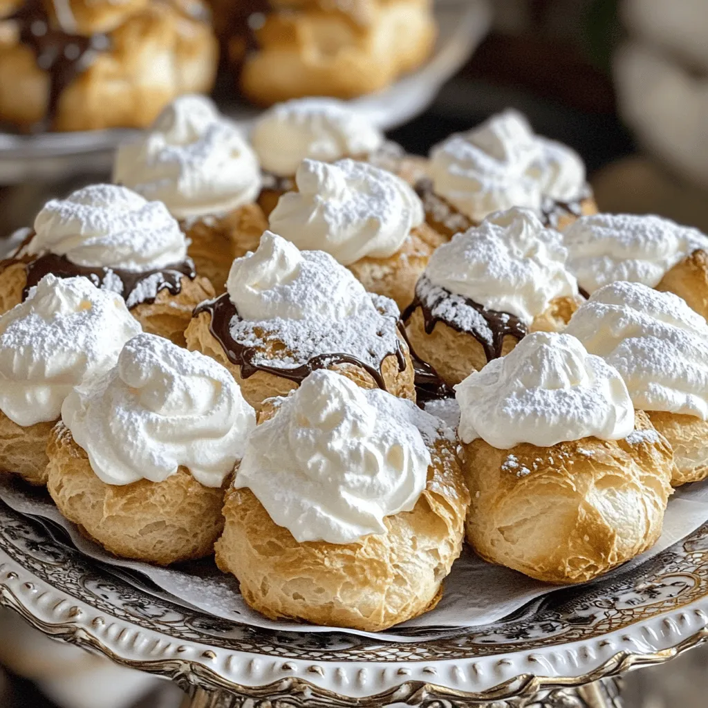 Mom’s cream puffs recipe shines because of its simple yet flavorful ingredients. The mix of water, butter, flour, and eggs creates a light and airy pastry. When baked, they puff up perfectly. The filling, made from heavy cream and a touch of vanilla, adds a sweet touch. These elements blend to make a treat that feels both fancy and comforting.