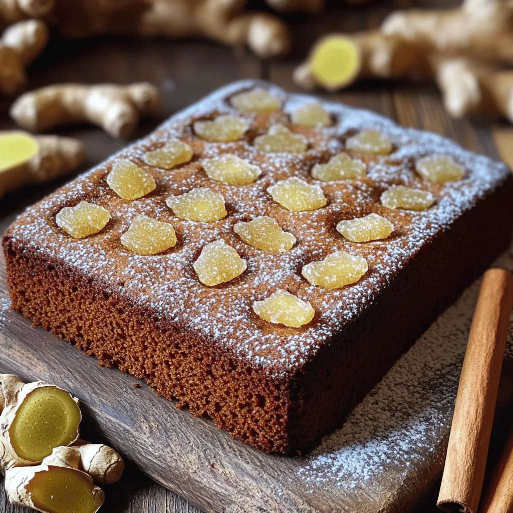 To make a great gingerbread cake, you need some key ingredients. These gingerbread cake ingredients include all-purpose flour, baking soda, and brown sugar. Each plays an important role in texture and taste.