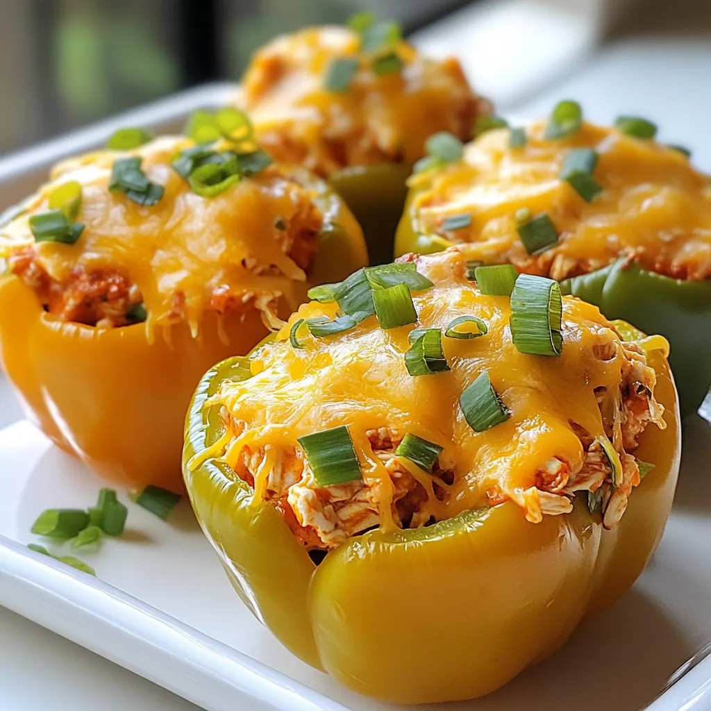 Buffalo Chicken Stuffed Peppers Flavorful and Easy Meal