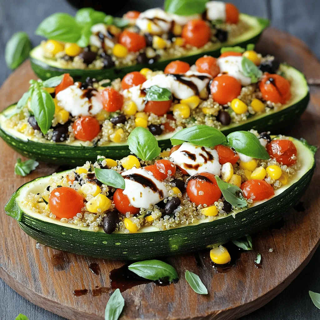 Savory Stuffed Zucchini Boats Easy and Flavorful Dish