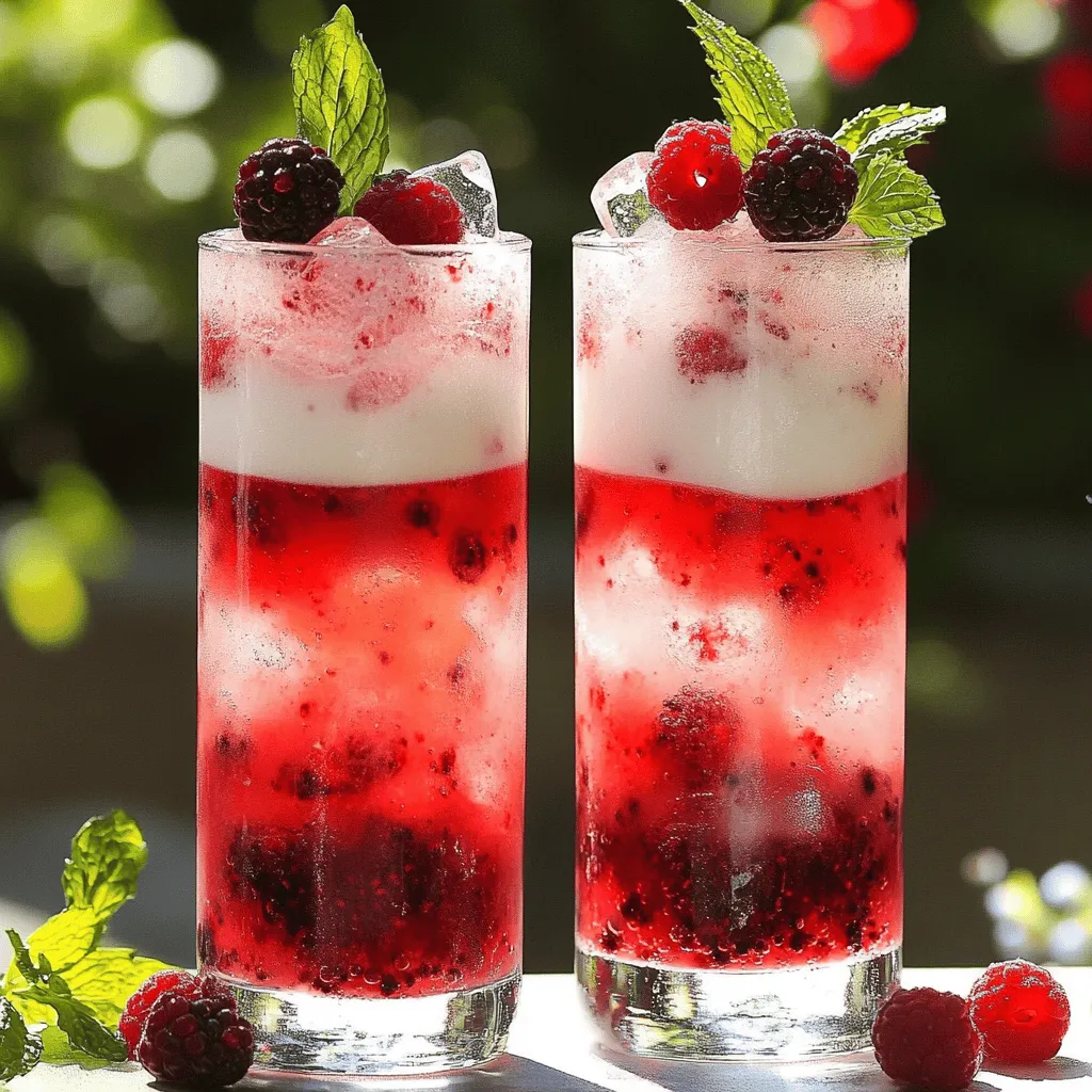 To make a delicious Berry Italian Cream Soda, you need a few key ingredients. The main star is the berry syrup. You can use mixed berries like strawberries, blueberries, and raspberries. These fruits add a sweet and tangy flavor to your drink.