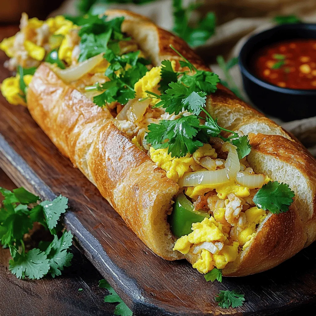 To make simple homemade roti John, you need a few key ingredients. The main base is soft baguette or crusty bread. You will need four pieces for this recipe. The filling is where the magic happens.