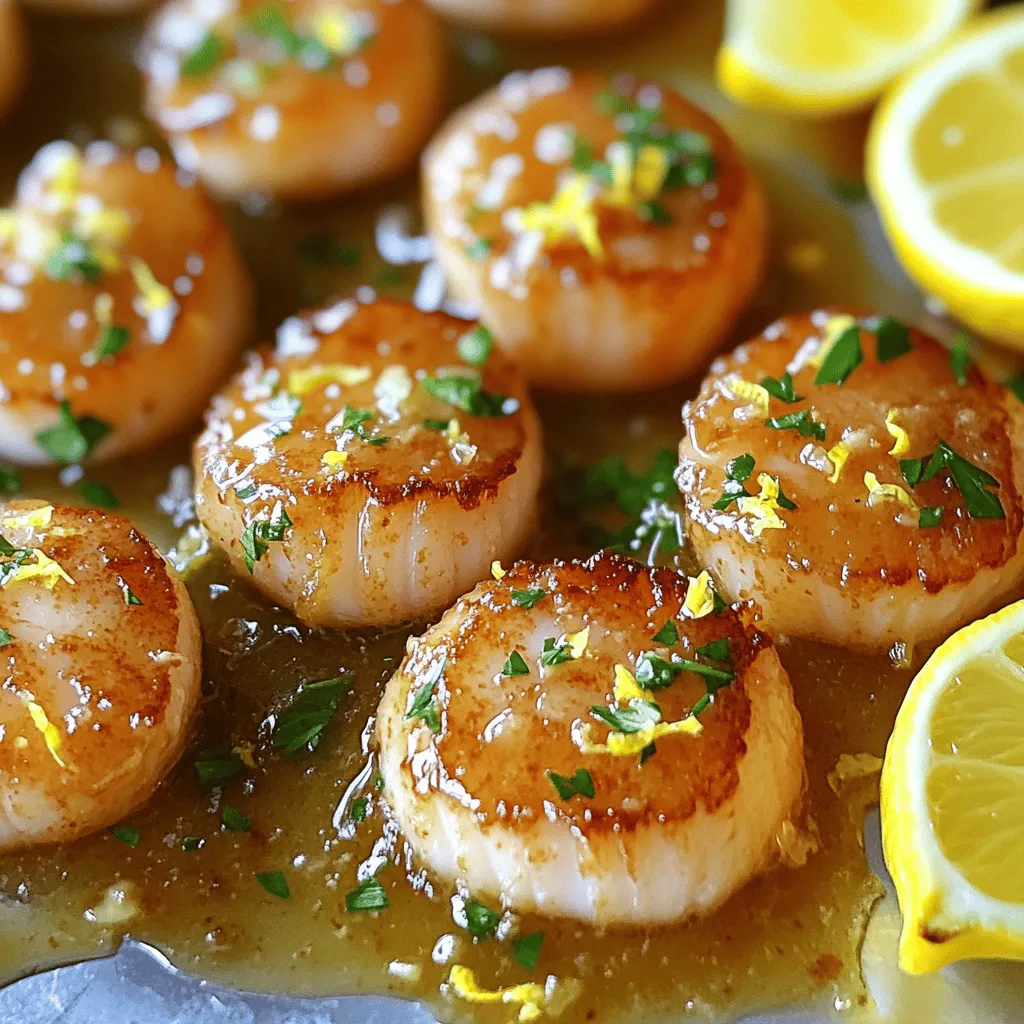Lemon Garlic Butter Scallops Rich and Flavorful Dish