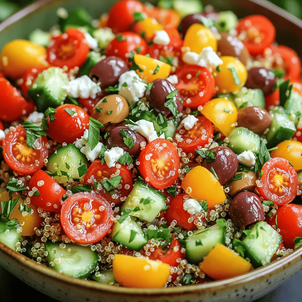 Mediterranean Quinoa Salad Fresh and Healthy Option