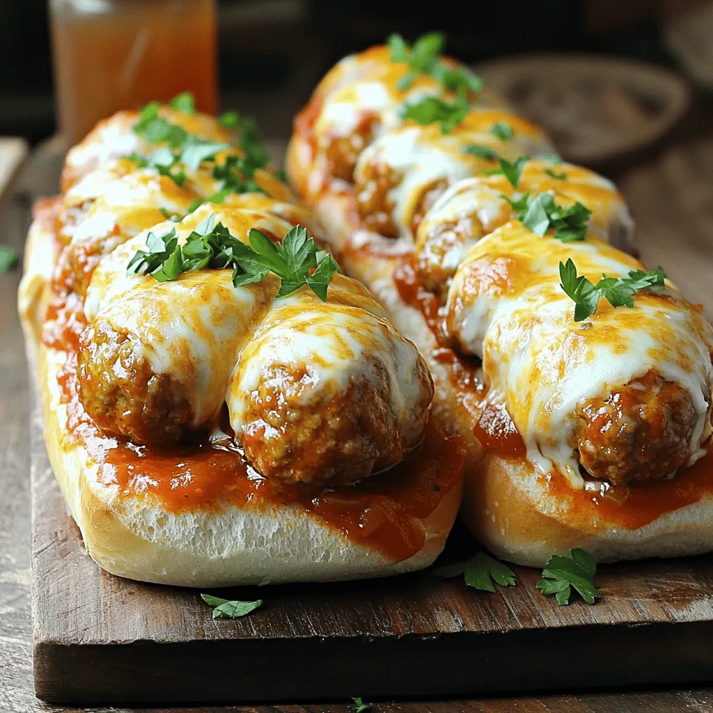 Homemade Meatball Subs Irresistible Flavor Delight