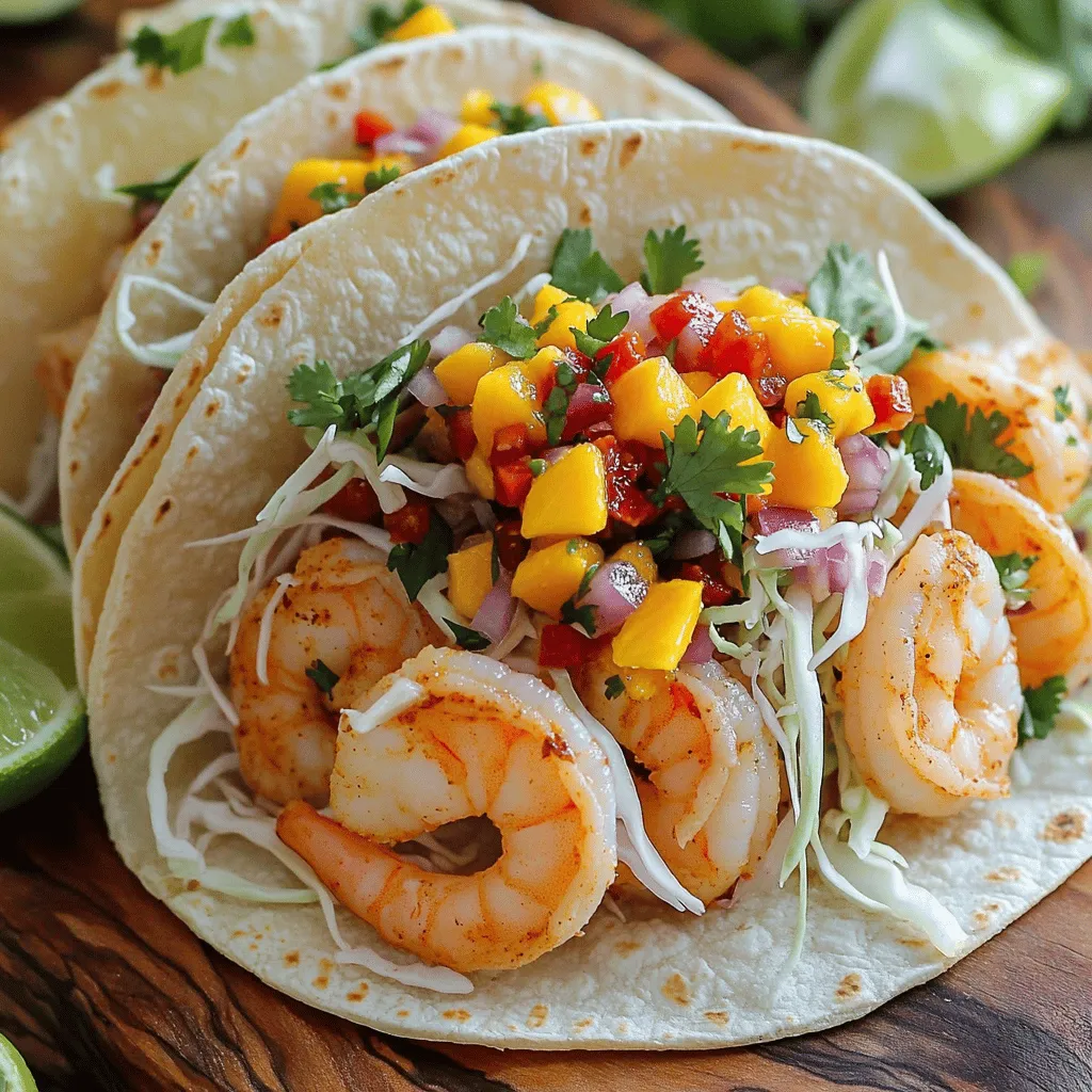 Spicy Shrimp Tacos with Mango Salsa Delight