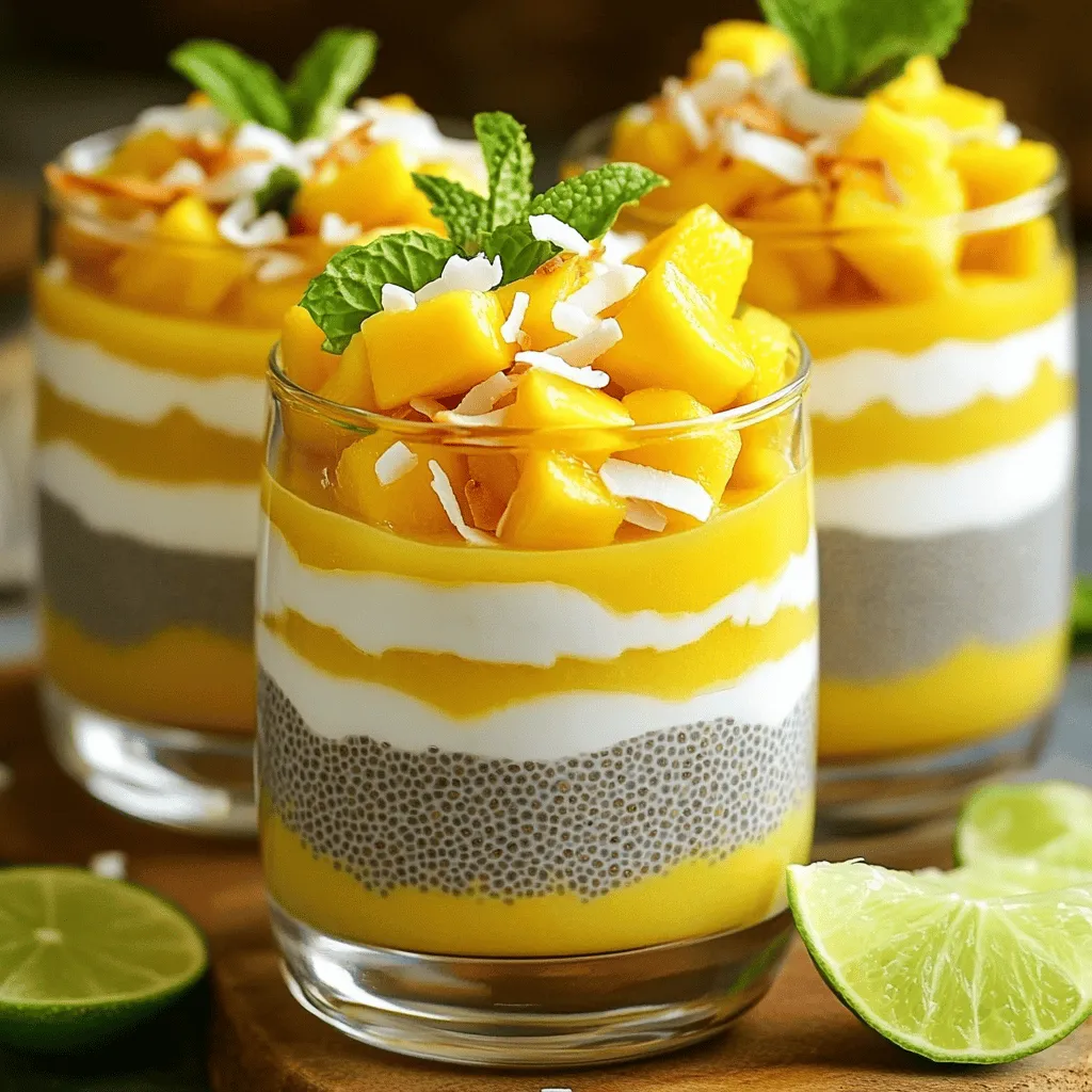 Tropical Mango Chia Pudding Fresh and Flavorful Delight