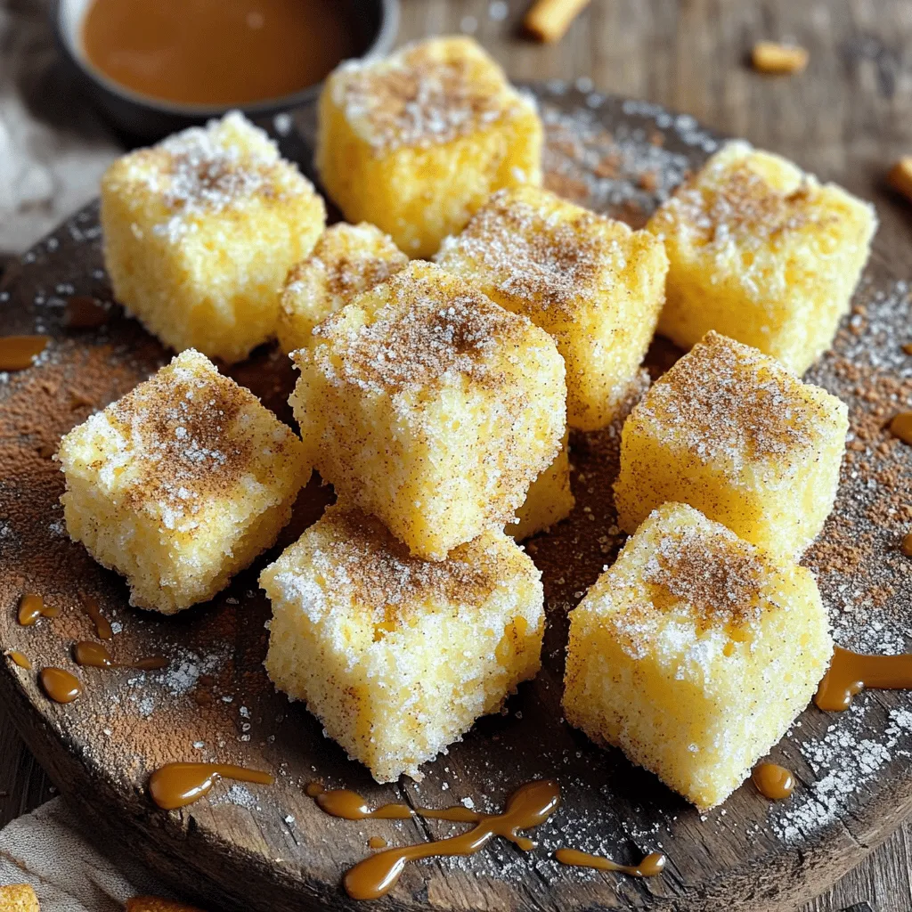 Angel food cake churro bites bring a fun twist to classic treats. They mix the light, airy texture of angel food cake with the crispy, sugary goodness of churros. This unique combo makes them hard to resist.