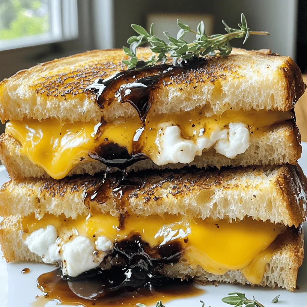 Balsamic Fig Jam Grilled Cheese Delight Recipe
