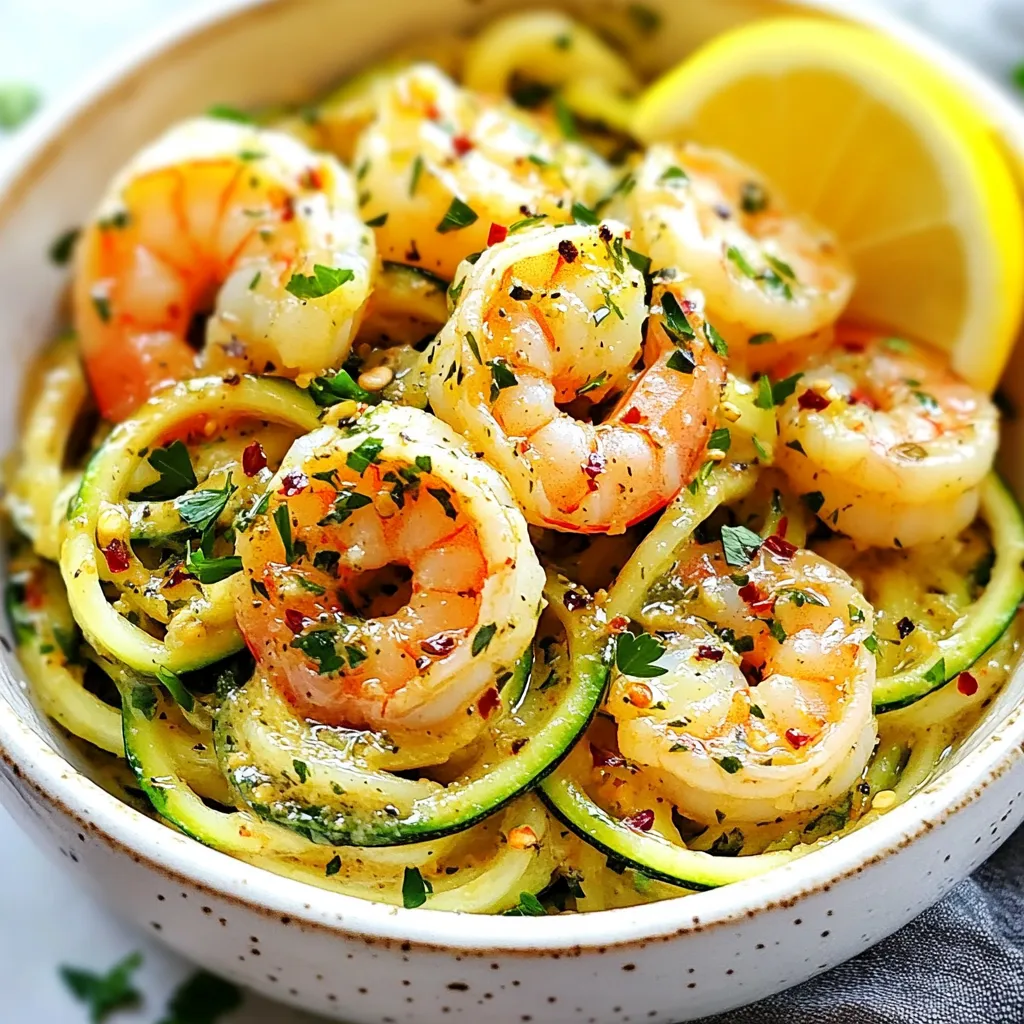 Garlic Butter Shrimp Zoodles Flavorful and Easy Meal
