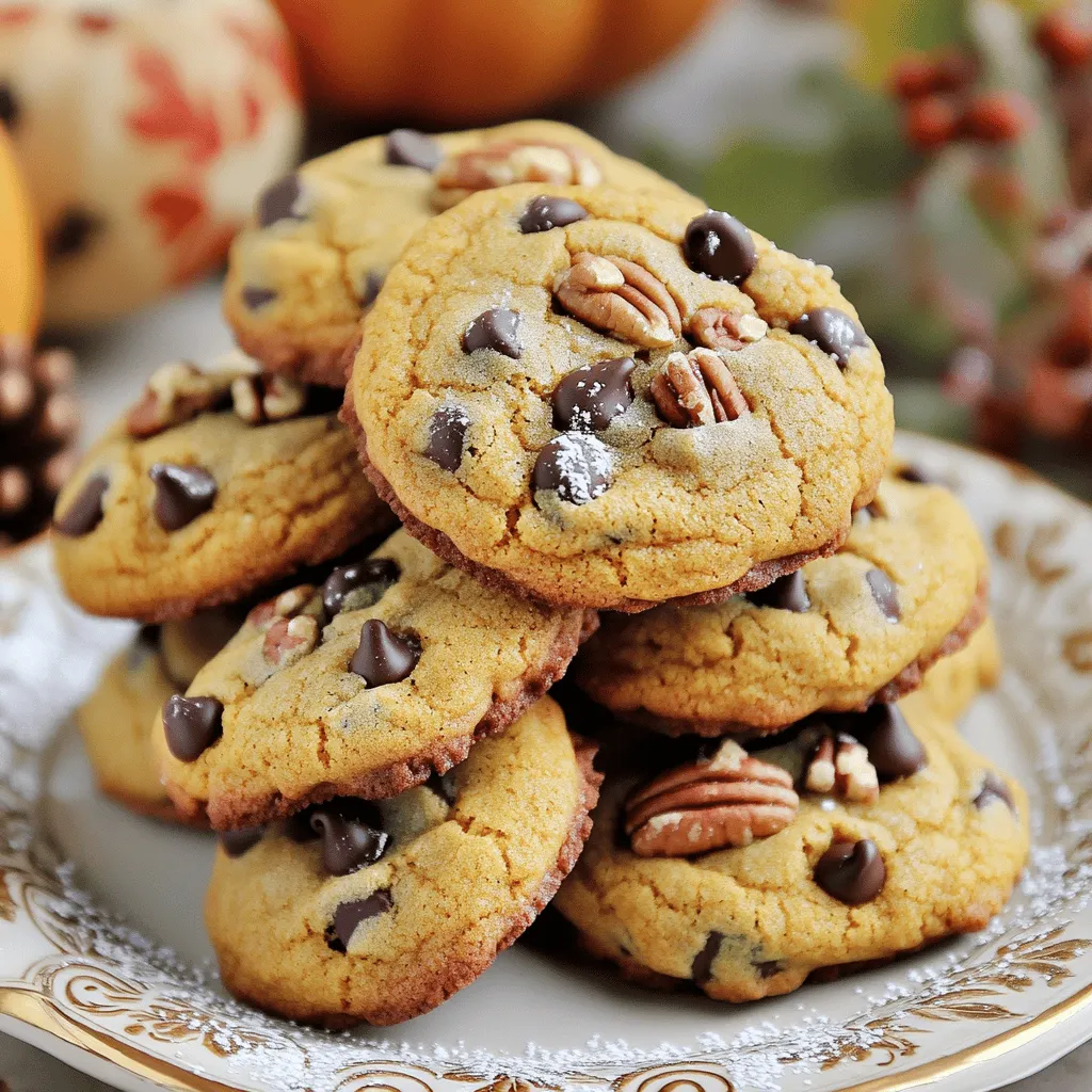 Bakery-Style Chocolate Chip Pumpkin Cookies Delight
