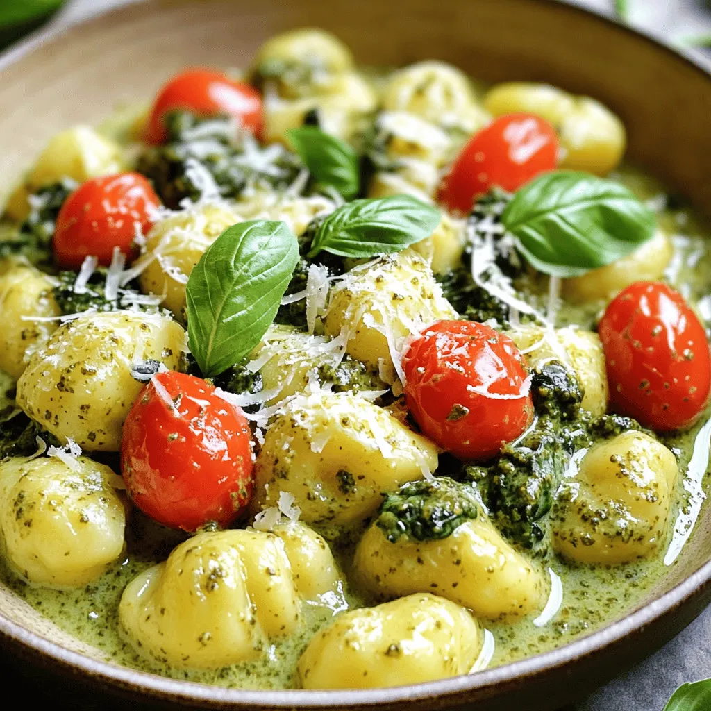 Creamy Pesto Gnocchi Skillet Quick and Easy Meal