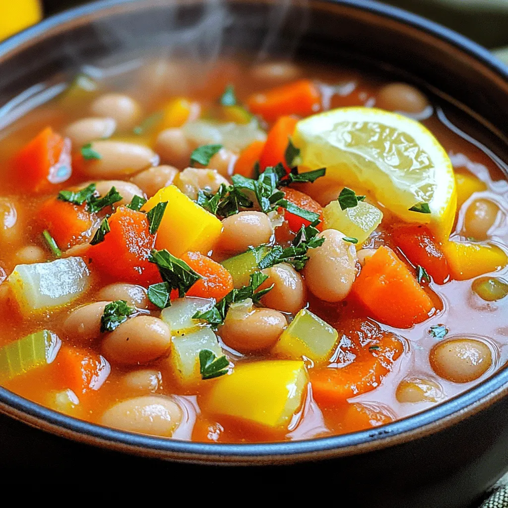 In Savory Mediterranean Bean Soup, the right ingredients make all the difference. This dish shines with its blend of beans, herbs, vegetables, and spices.