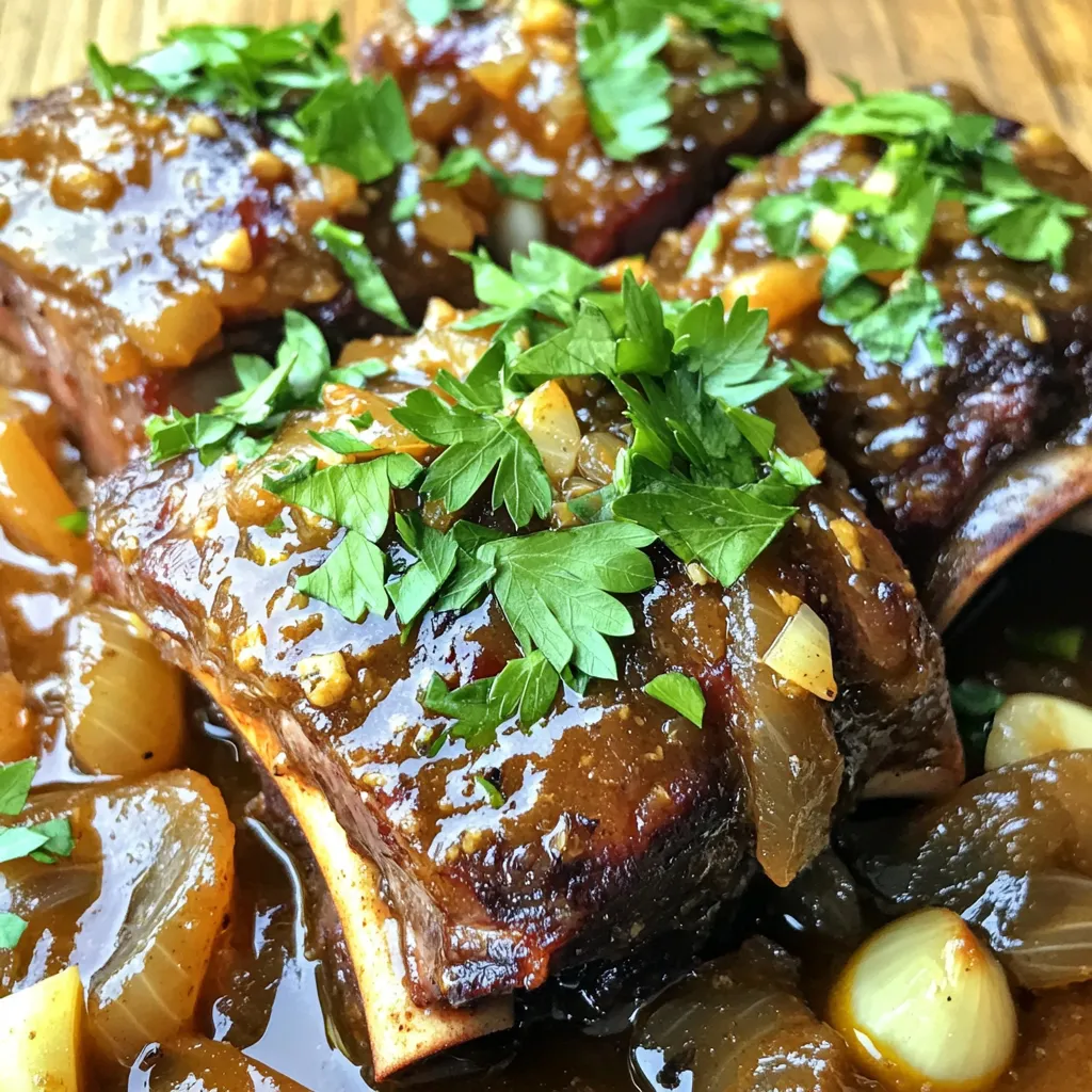 Savory Slow Cooker Garlic Butter Short Ribs Delight