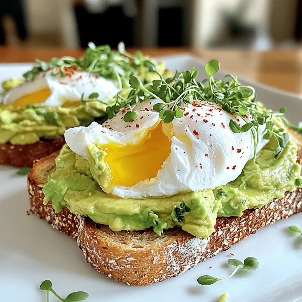 Savory Avocado Toast with Poached Egg Delight
