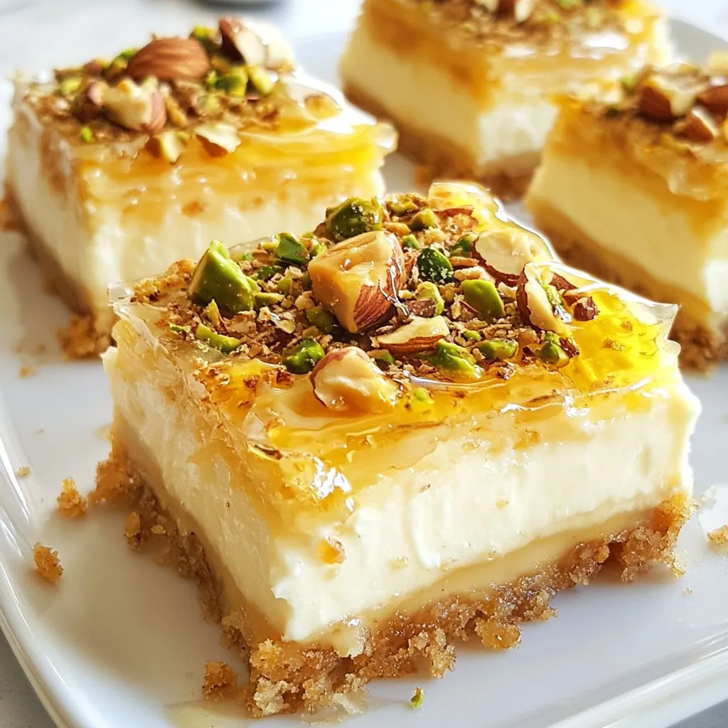 Baklava Cheesecake Bars Delicious and Easy Recipe