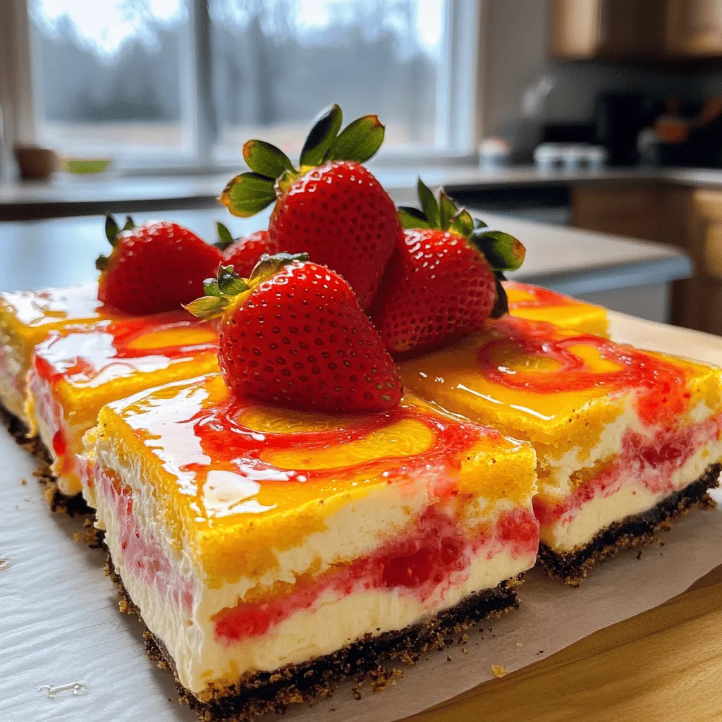 Golden Oreo Strawberry Cheesecake Bars Delightful Treat